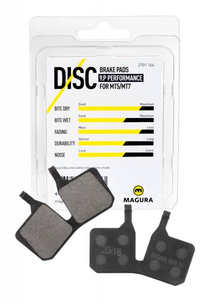 E-Bike Brake Pads For MAGURA MT5/MT7 4-Piece Set With Steel